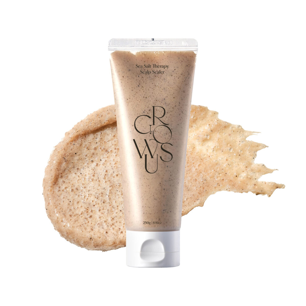 Growus Sea Salt Therapy Scalp Scaler - Salicylic Acid Niacinamide Dexpanthenol Exfoliating Deep Cleansing Free From Paraben And Sulfate 2 I