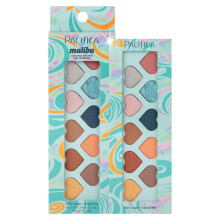 Pacifica Eyeshadow Palette - Malibu Mineral Eyeshadow, Blendable Neutral Shades with Velvet Matte, Shimmer & Metallic, Cocoa Butter Infused, Talc-Free