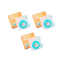 Cocofloss Vvet Tandtrd Tandlgedesignet Oral Care Orange Duft Vokset Ekspanderende Brnevenlig String Floss med kokosolie 3 spoler (33 yd hver)