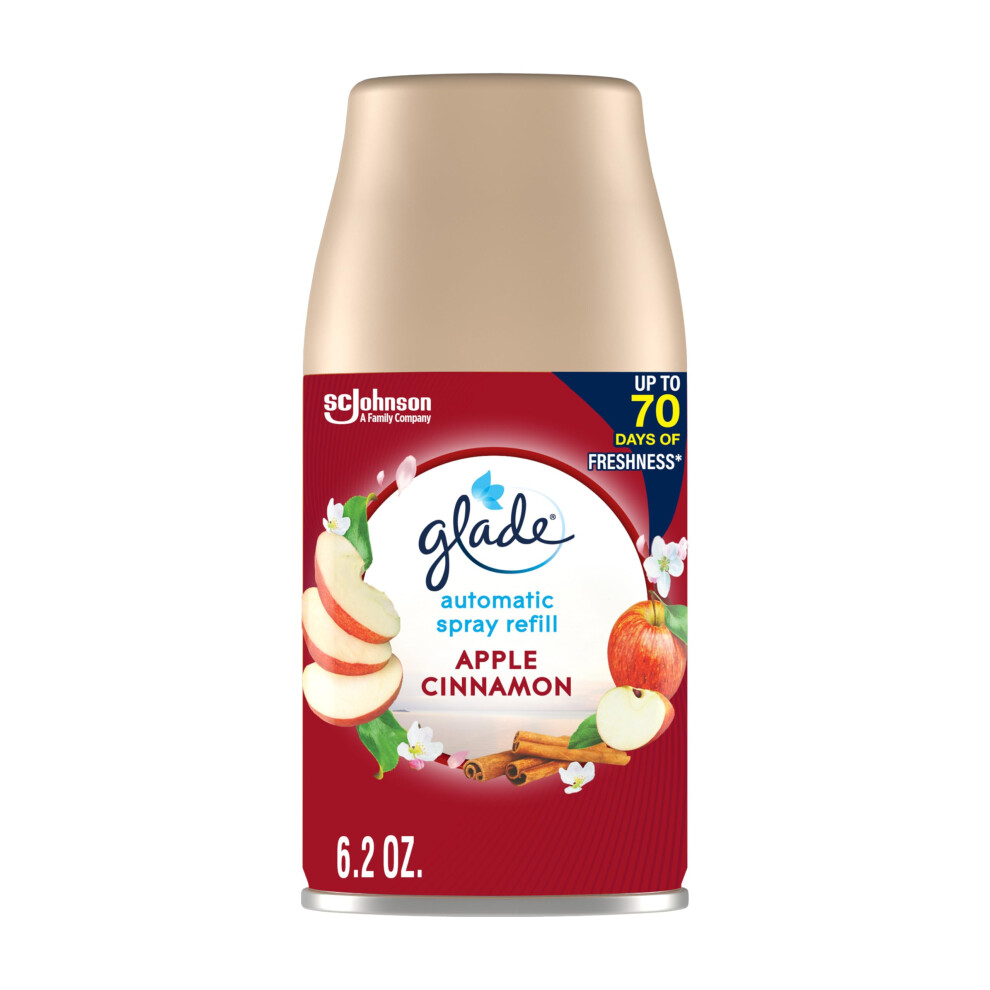 Glade Automatic Spray Refill  Air Freshener for Home and Bathroom  Apple Cinnamon  6.2 Oz-image-OPC-PHXQJZS-NEW