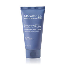 Glowbiotics Tinted Reef-Safe Sunscreen SPF 30: Icke-fet, Andningsbar, Daglig UVA/UVB Mineral Formel, 2 Fl Oz