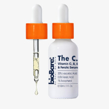 Vitamin C B E und Ferulasure-Serum fr das Gesicht von BioBare | 20 % reines Vitamin C mit Hyaluronsure | Hilft, die Haut jung, feucht, strahlend u