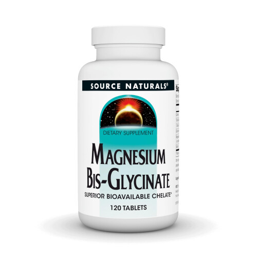 Source Naturals, Magnesium-Bisglycinat, 120 Tabletten