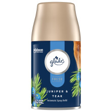 Glade Automatic Spray Rebill Air Ambientador para el hogar y el bao Juniper & Teak Fresh Collection 6.2 oz