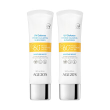 AGE20'S UV Defense Hydro Calming Sonnenschutz LSF 60+ | Koreanischer Sonnenschutz | Feuchtigkeitsspendende, cremige Formel, kein Weistich, leichtes
