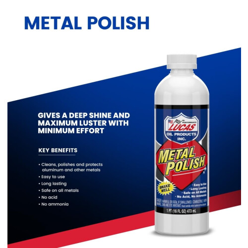 Lucas Lucas Oil 10155 Πολυκαθαριστικό Μετάλλων - 16 oz. 2