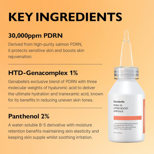 Genabelle, PDRN 3% Hyper Boost Ampoule, 1.35 fl oz (40 ml) 2