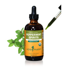 Herb Pharm zertifizierte Bio-Pfefferminz-Spirituosen, flssiger Extrakt, verdauungsfrdernde Mischung  4 Unzen (DPEP04)
