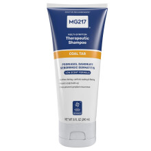 MG217 Psoriasis Shampoo with Coal Tar Therapeutic Scalp Treatment Controls Itching Scaling Flaking Scale Buildup Psoriasis Scalp Treatment .5%