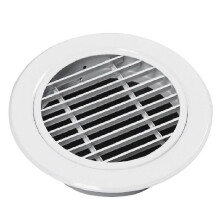 For 200mm Aluminum Alloy Louver Vent Grill Cover Round Single Layer Louver Windproof/rainproof Linear Louver Air Outlet