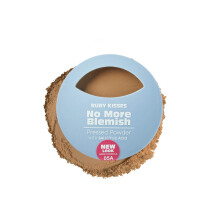 Ruby Kisses No More Blemish Face Powder med salicylsyre koreansk makeup mat finish Fulddkkende presset pulver (gyldenbrun)