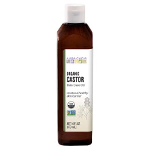Aura Cacia biologische ricinusolie 16 fl. oz. oz. Huidverzorging Haarverzorging Massage Hydrateert de huid Cre?rt een gezonde huidbarri?e