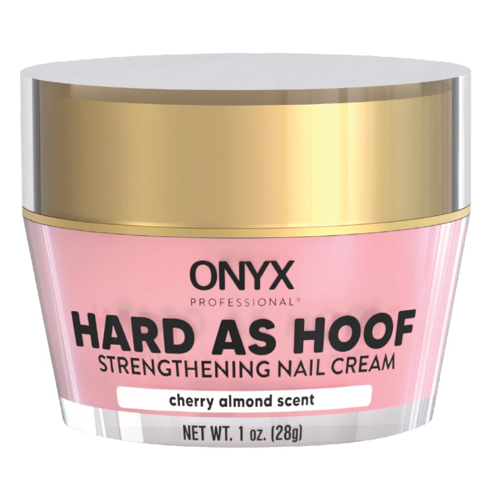 Onyx Professional Hard as Hoof Nail Strengthening Cream Shea Butter Scent - Nail Growth & Conditioning Cuticle Cream Stops Splits Chips Cracks