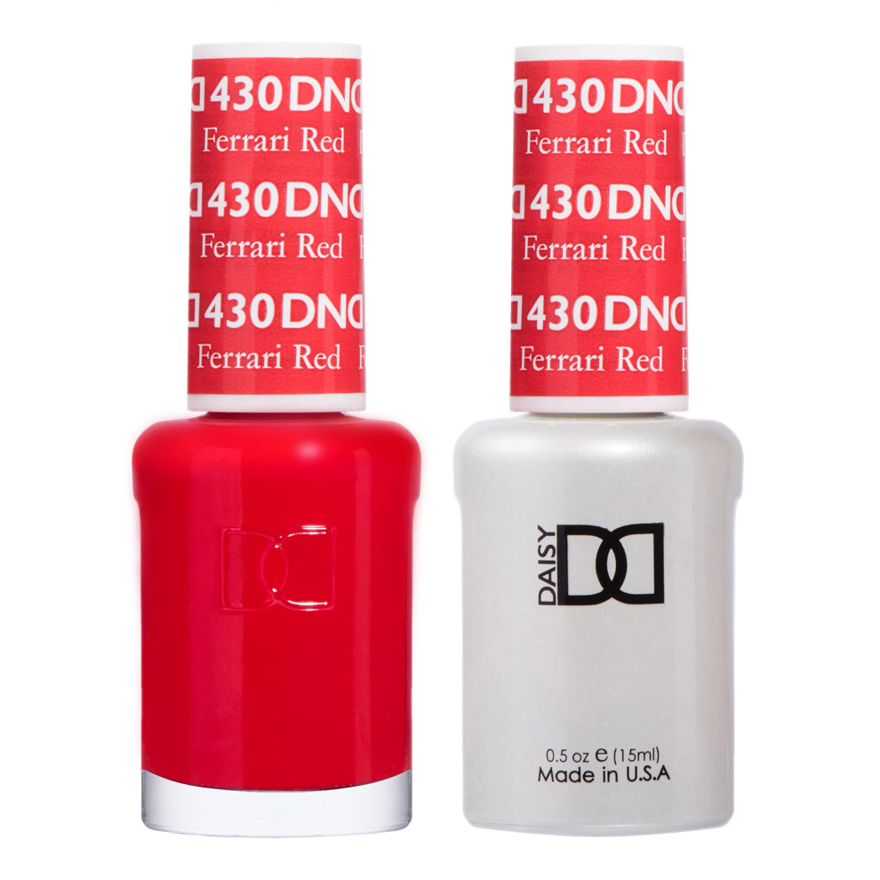 Daisy Dnd Red Dnd Gel Polish Set - 1 Each Of Gel Polish And Nail Polish 430 Ferrari 0.5 Fl Oz