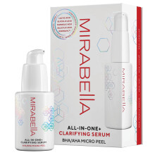 Mirabella All In One Clarifying Serum Micro Peel fr Anti-Aging  feuchtigkeitsspendendes 7 % Glykolsure- und 8,8 % Milchsure-Serum-Gesichtspeeling