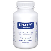 Pure Encapsulations Ashwagandha - 500 mg Extrakt - Stress & Immununterstützung - GMO-frei & Vegan - 120 Kapseln