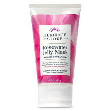 Heritage Store Masque facial a gelee de rose - Traitement hydratant pour le masque facial en gel de peau combinant seche Se verrouille l'humidite