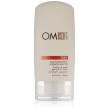 Organic Male OM4 Dry Shave Mask: Fortschrittliche, feuchtigkeitsspendende Butter-Rasiercreme und Maske in einem, um die Hydratation zu erhhen und di
