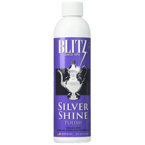 Blitz Silver Shine Polish Non-Toxic Environmentally Safe 8 Oz