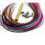 Kit de extenso de cabelo de penas - 10 penas de galo genunas multicoloridas longas Todas as penas individuais variando de 7 a 11 polegadas de c 1
