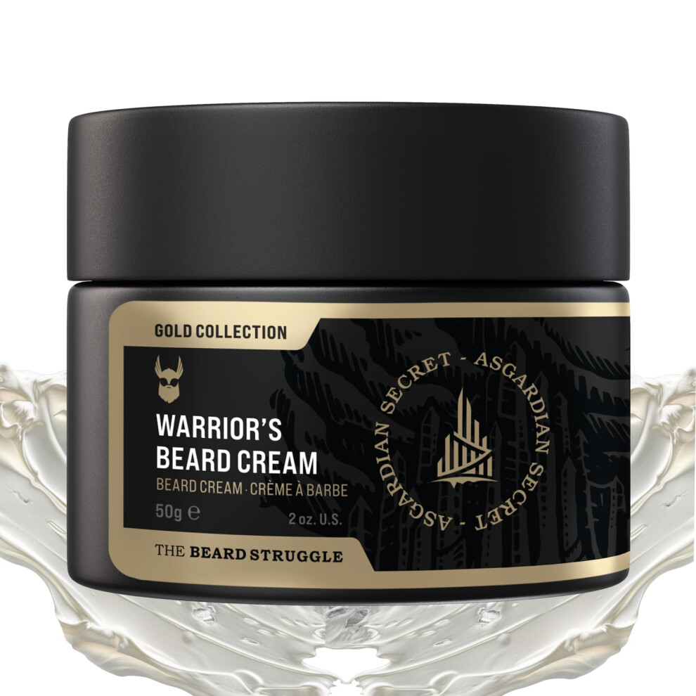 The Beard Struggle Cream Beard By Beard Struggle-Asgardian Secret Beard Butter Moisturizer&Softener For Men-Hydrated With Avocado & Jojoba Oils-Beard & Mustache Gro