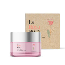 la rosa pura Deep Hydration Gesichtscreme mit 100 % reinem Rosenl | Anti-Aging-Feuchtigkeitscreme fr trockene Haut | Reduziert feine Linien und Fal