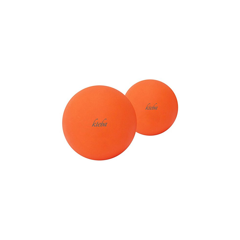 Kieba Orange Massage Lacrosse Balls For Myofascial Release, Trigger Point Therapy, Muscle Knots, And Yoga Therapy. Set Of 2 Firm Balls (2 )