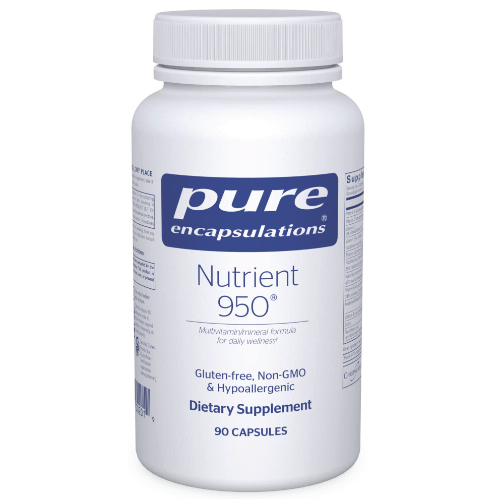 Pure Encapsulations Nutrient 950 | Multivitamin Mineral Supplement To Support Physiological Functions And A Healthy Lifestyle* | 90 Capsules