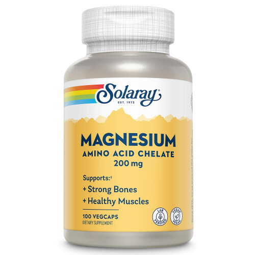 Solaray, Magnesium, 200 mg, 100 VegCaps