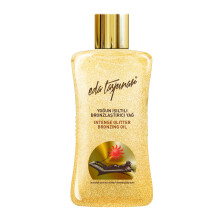 Eda Taspinar Pearly SPF 0 Bronzage Huile, Teint Méditerranéen Foncé, Pour Peau Radieuse, Éclat Attirant! (200 ml/6.8 oz) 1 Pack