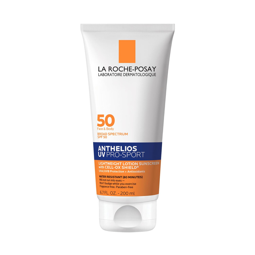 La Roche Posay Anthelios UV Pro-Sport Sunscreen SPF 50  Daily Sunscreen for Face with Vitamin B5 and Vitamin E  Broad Spectrum Invisible SPF Prot