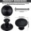 30 Pack Kitchen Cabinet Knobs Drawer Knobs Dresser Knobs Matte Black 2