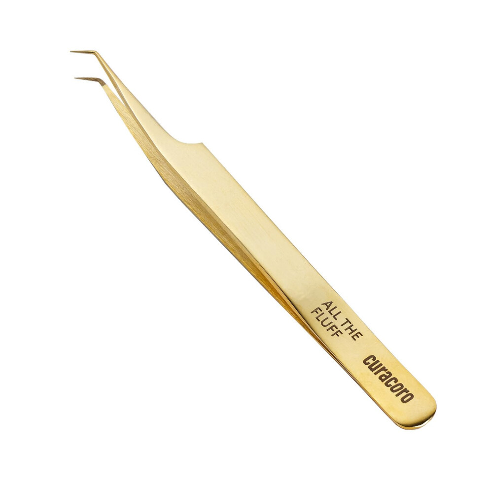 Curacoro Lash Tweezer - Professional & Precision Fiber Tip Grip Lash Tweezers For Eyelash Extensions Multi Shapes & Purposes Tweezers For Volume