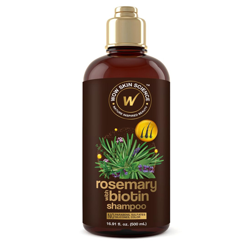 Wow Skin Science Rosemary With Biotin Shampoo 16.9 Oz