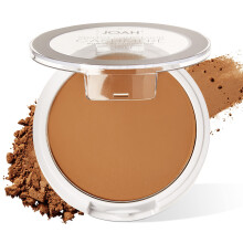 JOAH Perfect Complexion Cashmere Powder Foundation, mittlere Gesichtsabdeckung, mattes Finish, koreanisches Make-up, kompaktes Design, fr fettige un