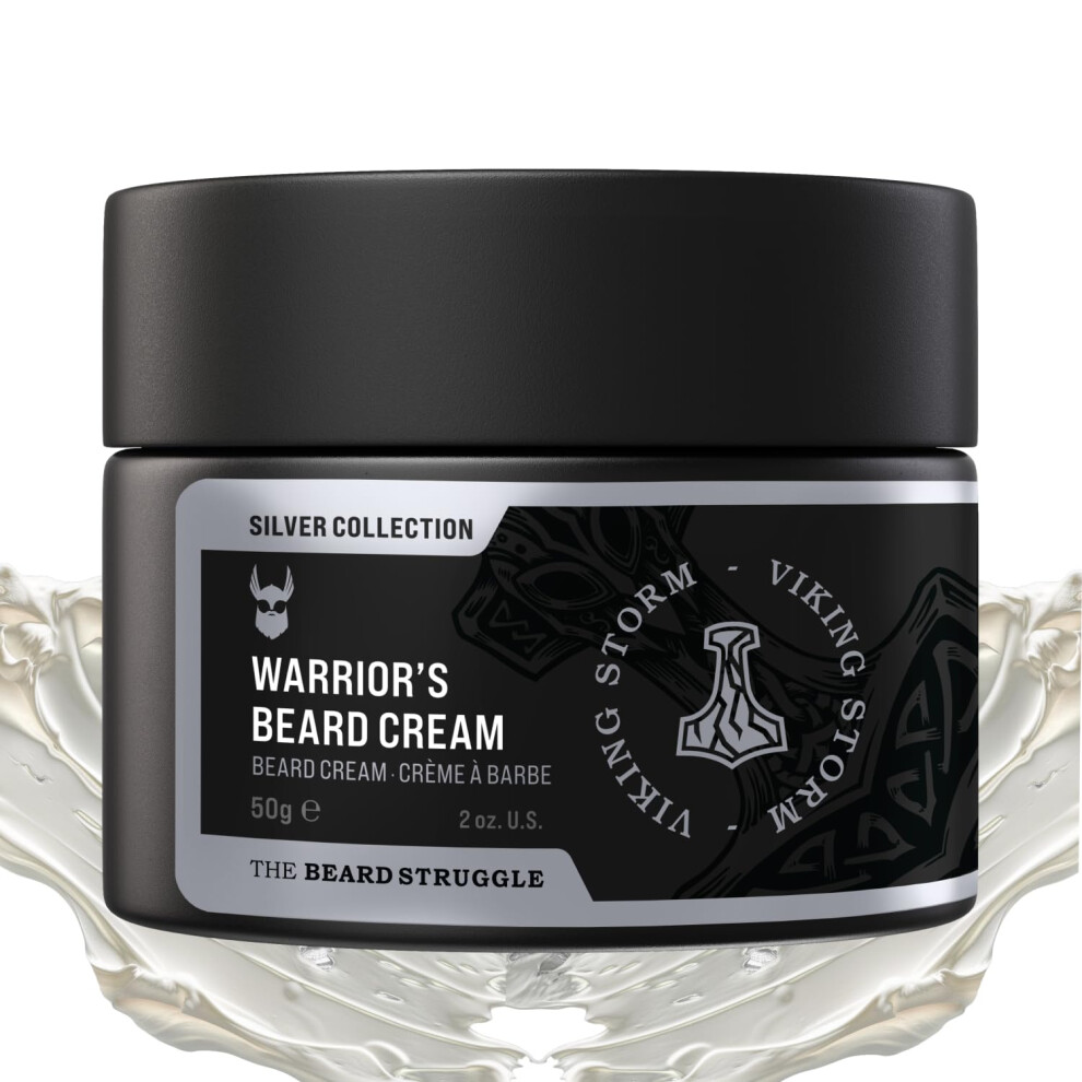 Der Kampf Um Den Bart Cream Beard For Men By Beard Struggle -Viking Storm Beard Butter Moisturizer & Softener For Men - Itch Relief Hydration With Avocado & Jojoba O