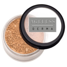 Trucco senza et? per fondotinta in polvere Derma Mineral. Fondotinta sciolto naturale a coprenza totale con vitamine e t? verde. Prodotto negli S