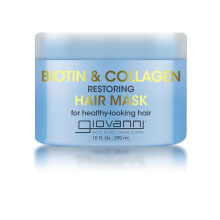 GIOVANNI Biotin & Collagen Hair Mask - Deeply Conditions Detangles Hjlper terbinda delade toppar fr alla hrtyper Fuktgivande hjlper till att