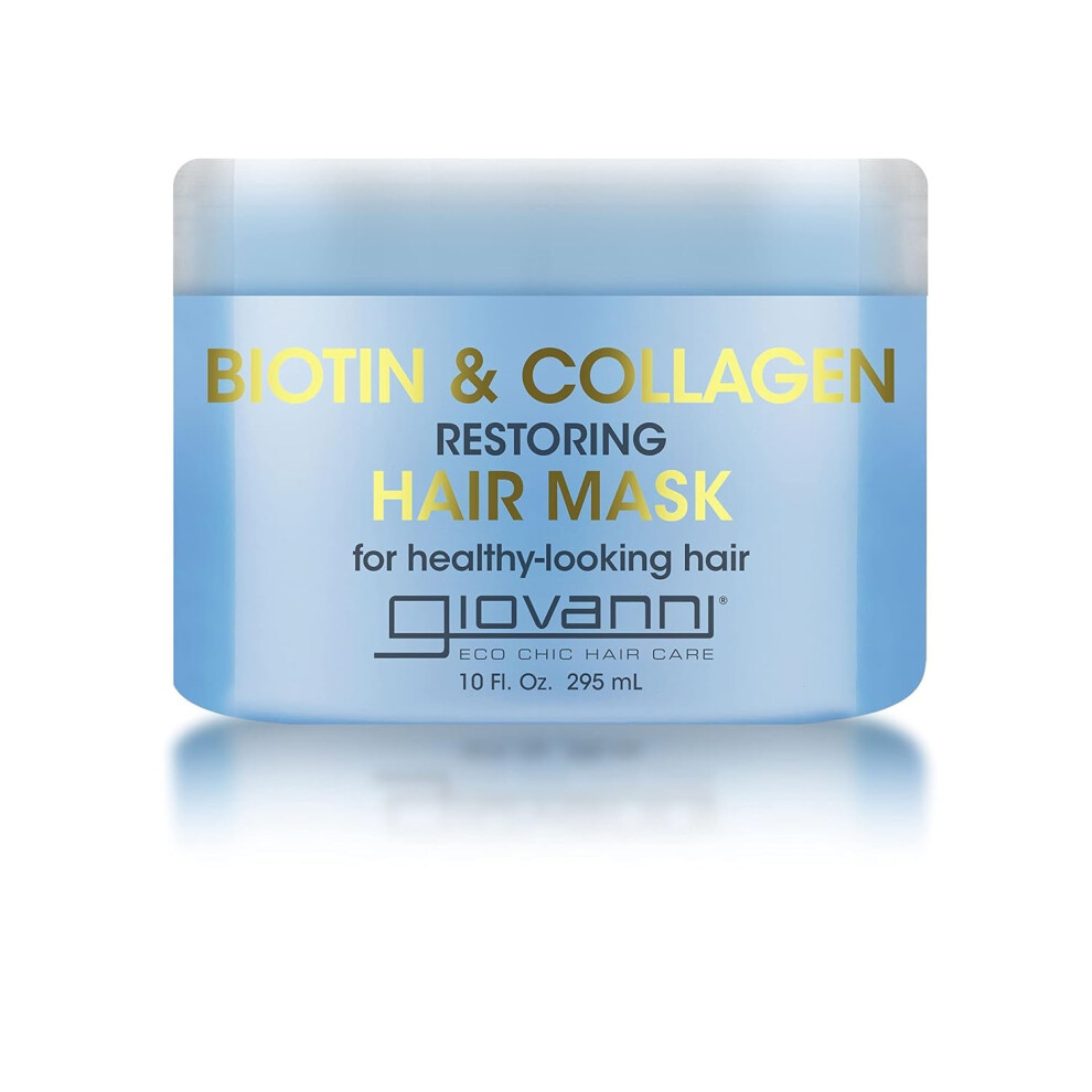 Giovanni Biotin & Collagen Hair Mask - Deeply Conditions Detangles Helps Rebond Split Ends For All Hair Types Moisturizing Helps Create Shin