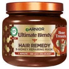 3 x Garnier Ultimate Blends Hair Remedy 3-Honey Repairing Mask 340ml