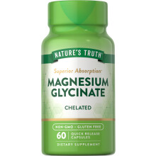 Nature's Truth, Magnesiumglycinat, Chelat, 60 Schnellfreisetzungskapseln