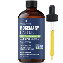 Botanic Hearth 100% Pure Rosemary Oil For Hair Growth Infused With Biotin | Hair Strenghtening Treatment | Nourishing & Volumizing | With Jojoba