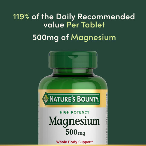 Nature's Bounty, Magnesium, 500 mg, 200 Überzogene Tabletten 2