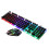 Profession Gaming Keyboard and Mouse Combo,Full Size Colorful Backlight Mechanical Feel Wired Keyboard Mouse Set for Computer,Desktop,Laptop (Black) 1