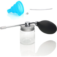 Diatomaceous Earth Food Grade Bulb Duster Powder Duster Powder Dispenser Home Powder Applicator Puffer Sprayer for Multi Purpose Indoor and O