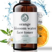 Orange Blossom Water Face Toner - Alcohol-Free Daily Facial Toner Spray 100% Natural for Sensitive Skin Acne and Breakouts - Best to Tone Tighten