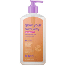 b.tan, Îți Luminează Propria Cale, Hydrated AF, Gel Gradual de Față + Corp, 8 fl oz (236 ml)