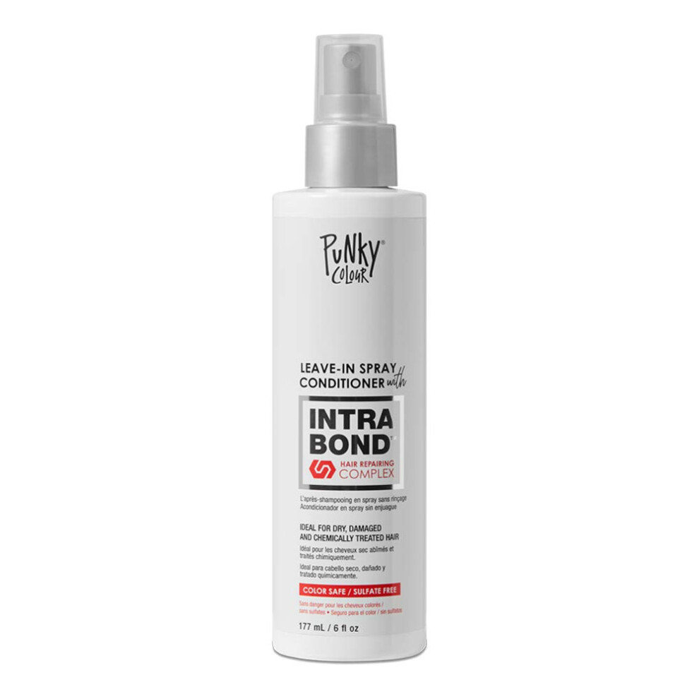 Punky Colour Intrabond Leave-In Spray Conditioner with Hair Repairing Complex for Dry Damaged Chemically Treated Hair 6 oz