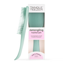 Tangle Teezer Ultimate Detangler Brush  Dry & Wet Hair Brush  Reduces Breakage for Color-Treated  Fine  & Fragile Hair Types  Marine Teal