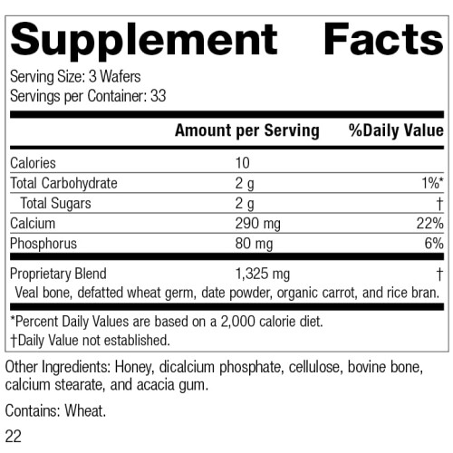 Standard Process Calcifood - Soutient l'Absorption du Calcium - Renforce les Os avec Calcium, Phosphore, Germes de Blé 1